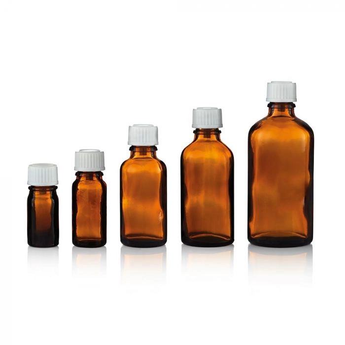Spinnrad Apothekerflasche braun