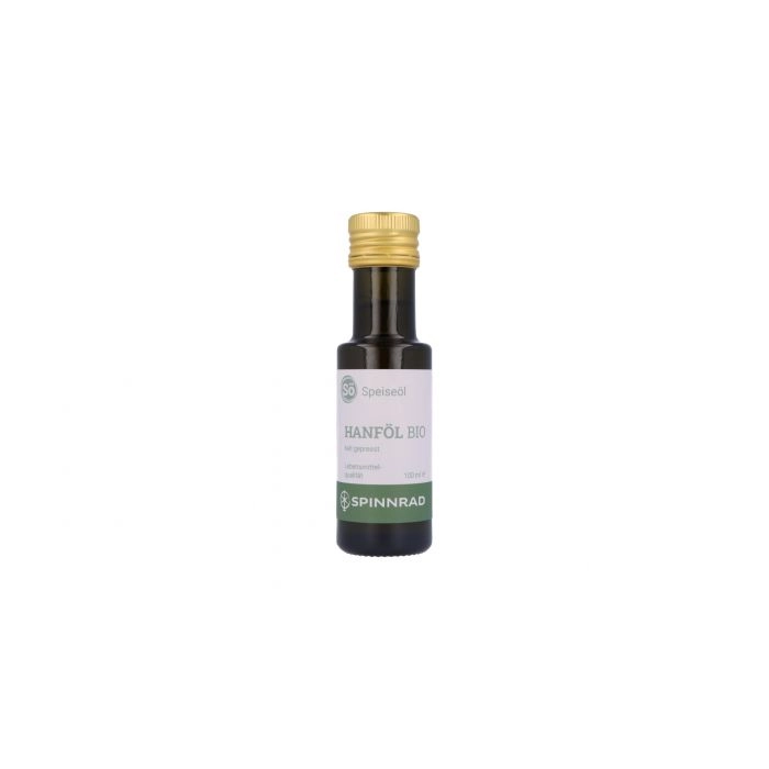 Spinnrad Bio Hanföl, kalt gepresst 100 ml – nativ, 100% natürlich